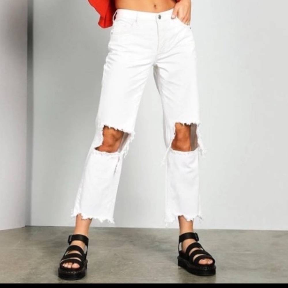 We The Free Maggie Crop White Denim FreePeople
